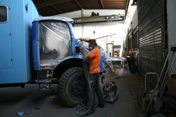 Mercedes Benz Fahrerhaus Restaurierung