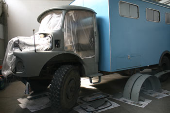 Mercedes Benz Fahrerhaus Restaurierung