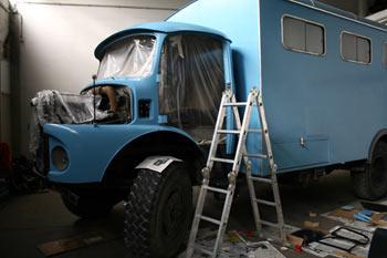 Mercedes Benz Fahrerhaus Restaurierung