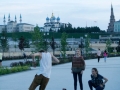 Tanz auf der Wolgapromenade in Kazan Tanz auf der Wolgapromenade in Kazan