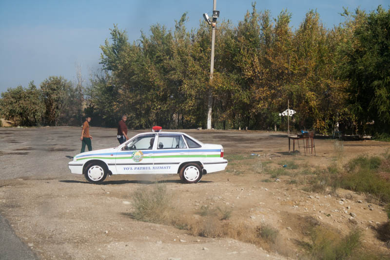 Polizeipräsenz Usbekistan