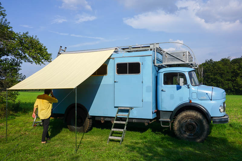 selbstgemacht: Günstige Markise fürs Wohnmobil!