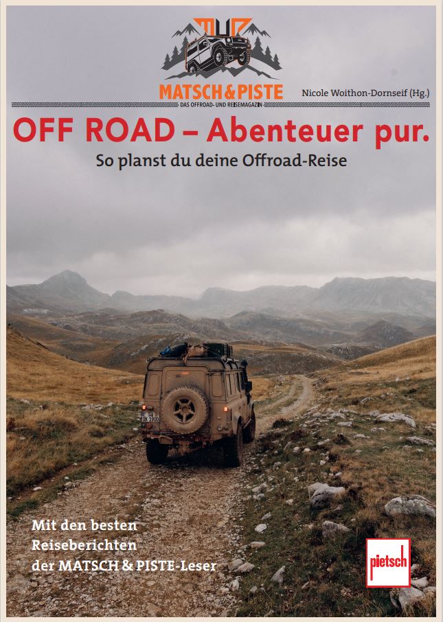 Das Buch "Ofroad - Abenteuer pur" erscheint im Frühjahr 2024 beim Pietsch Verlag. IDarunter eine Geschichte von Berit Hüttinger über eine Reise durch Marokko.